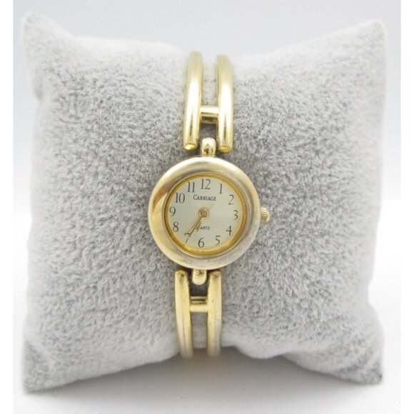Women Carriage Quartz WR Analog 19mm Round Watch (H805) "New Battery" - Picture 1 of 10